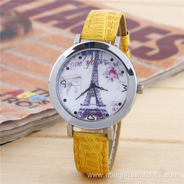 Bling Rhinestone Eiffel Towe Quartz Watch